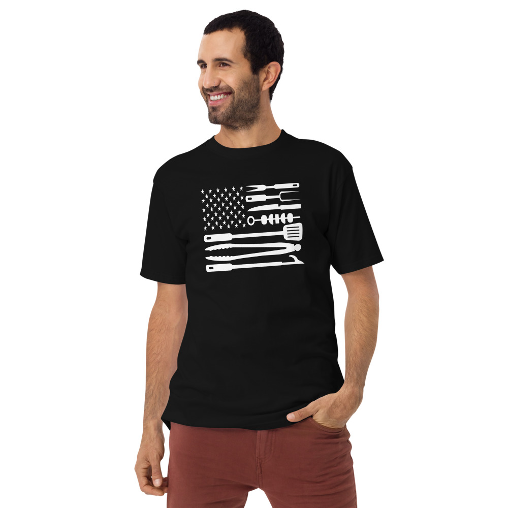 American flag BBQ tools t-shirt – NiKay Custom Printing